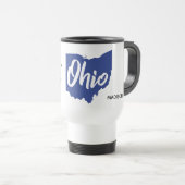 Aangepaste locatie & naam Ohio Reisbeker (Voorkant rechts)
