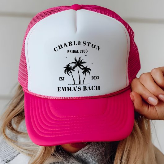 Aangepaste locatie Social Club Bachelorette Bridal Trucker Pet
