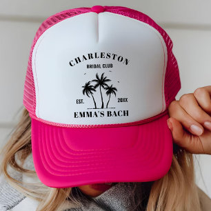 Aangepaste locatie sociale club vrijgezellenfeest trucker pet