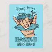 Aangepaste locatie Surf Shaka Briefkaart (Voorkant)