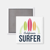 Aangepaste locatie Surfer magnet (Voorkant / Achterkant)