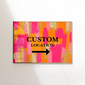 Aangepaste Locatie Teken Preppy Dorm Decor Poster