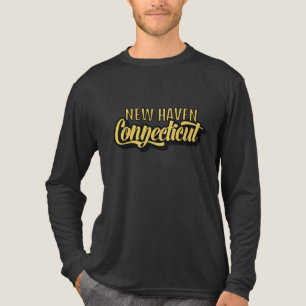 Aangepaste locatie & tekst Connecticut Tri-Blend Shirt