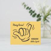 Aangepaste locatie, tekst & kleur Shaka Briefkaart (Staand voorkant)