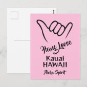 Aangepaste locatie, tekst & kleur Shaka Briefkaart (Voorkant / Achterkant)