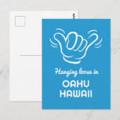 Aangepaste locatie, tekst & kleur Shaka Briefkaart (Voorkant / Achterkant)