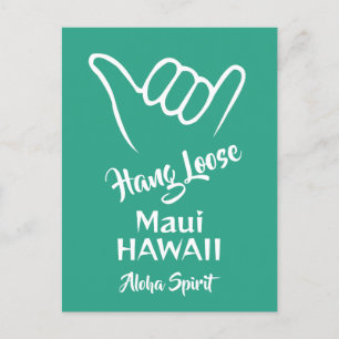 Aangepaste locatie, tekst & kleur Shaka Briefkaart