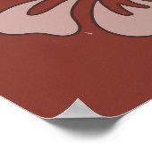 Aangepaste locatie, tekst & kleur Shaka Poster (Hoek)