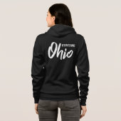 Aangepaste locatie & tekst Ohio Hoodie (Achterkant volledig)