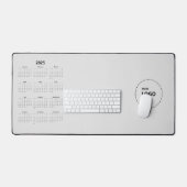 Aangepaste Logo 2025 Kalender Bureaumat (Keyboard & Muis)