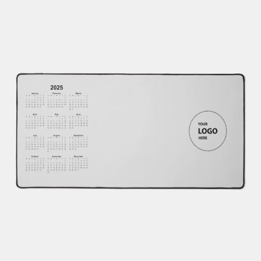 Aangepaste Logo 2025 Kalender Bureaumat (Voorkant)