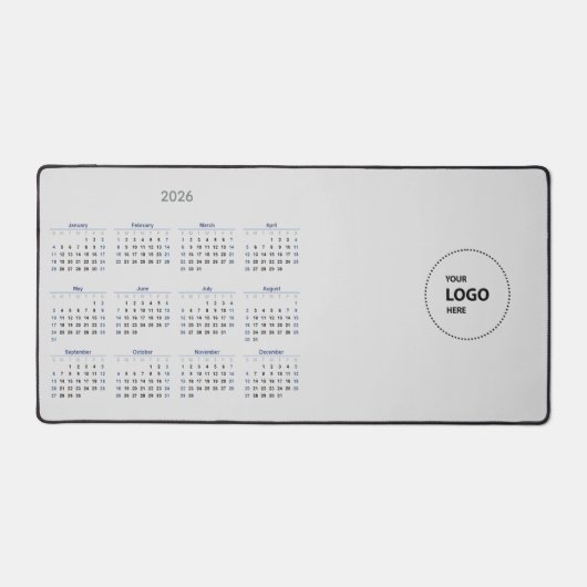 Aangepaste Logo 2026-kalender Bureaumat (Voorkant)