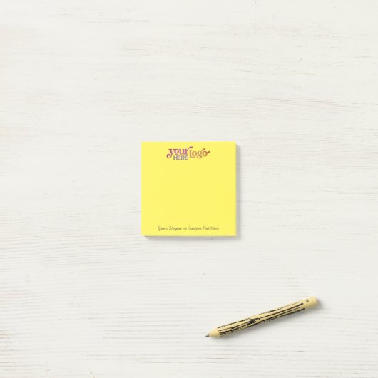 Aangepaste Logo 3x3 Post-it® Persoonlijke Sticky N Notes (Op bureau)