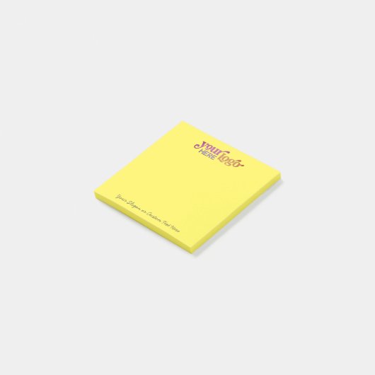 Aangepaste Logo 3x3 Post-it® Persoonlijke Sticky N Notes (Schuin)