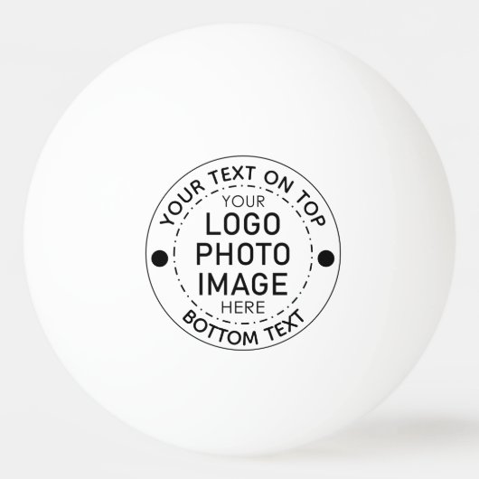 Aangepaste Logo Aangepaste kleur Tekst foto Pingpongbal (Voorkant)