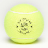 Aangepaste Logo Aangepaste kleur Tekst foto Tennisballen (Achterkant)