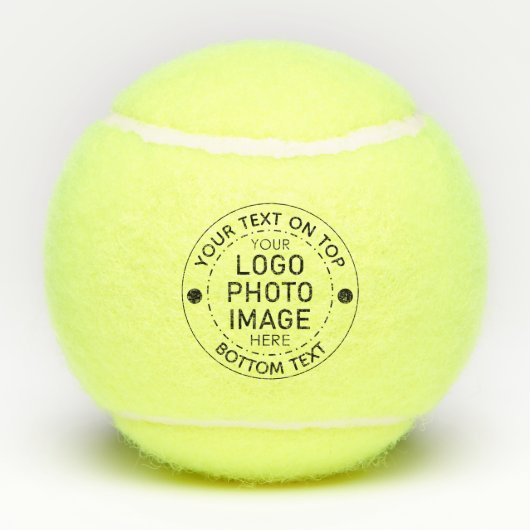 Aangepaste Logo Aangepaste kleur Tekst foto Tennisballen (Achterkant)