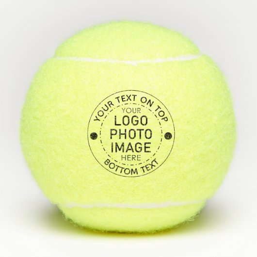 Aangepaste Logo Aangepaste kleur Tekst foto Tennisballen (Voorkant)