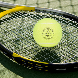 Aangepaste Logo Aangepaste kleur Tekst foto Tennisballen