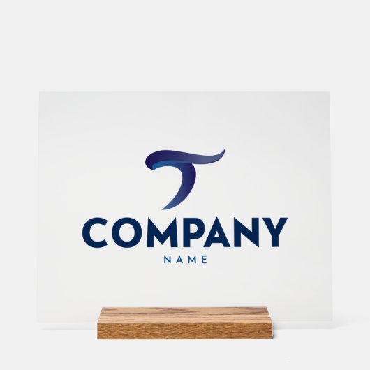Aangepaste Logo Acryl Teken Professioneel Branded Bord (Voorkant)