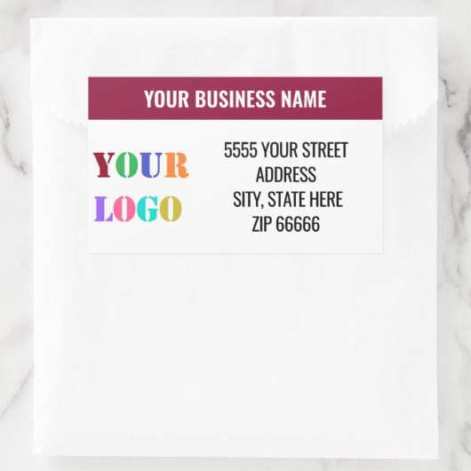 Aangepaste Logo - Adres Aangepaste labels (Tas)