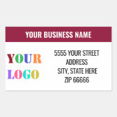 Aangepaste Logo - Adres Aangepaste labels (Voorkant)