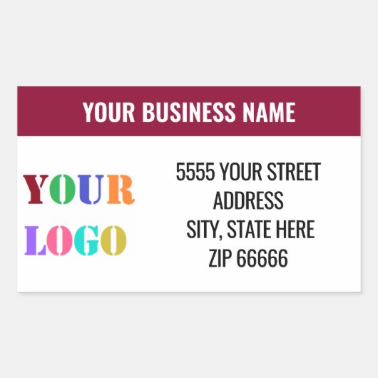 Aangepaste Logo - Adres Aangepaste labels (Voorkant)