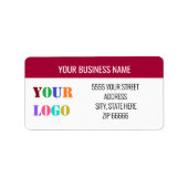 Aangepaste Logo - Adres Aangepaste labels (Voorkant)