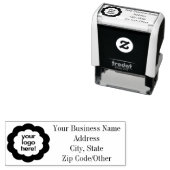 Aangepaste Logo Adres Bedrijf Multi-Purpose Zelfinktende Stempel (In situ)