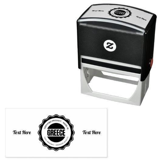 Aangepaste logo-afbeelding Tekst hier Zakelijk Kan Zelfinktende Stempel (In situ)