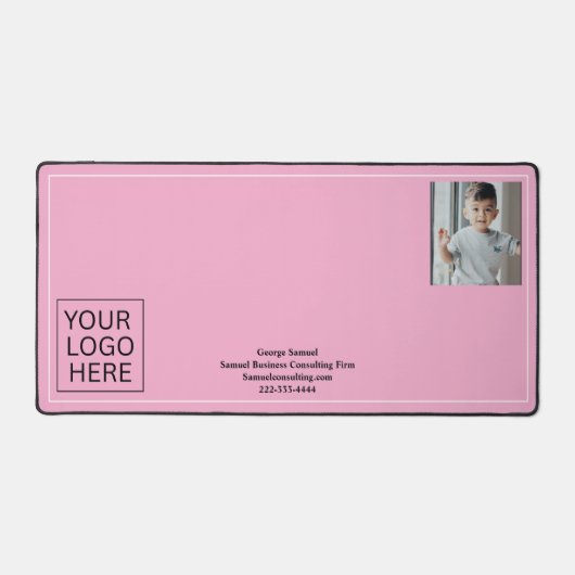 Aangepaste Logo | Afbeelding | tekstverwerkingsbed Bureaumat (Voorkant)