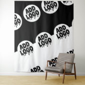 Aangepaste logo-afbeelding  wandkleed (In situ)