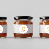 Aangepaste logo afbeelding zakelijke merkkleur ronde sticker