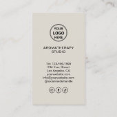 Aangepaste Logo Aromatherapy Spa Professioneel Visitekaartje (Achterkant)