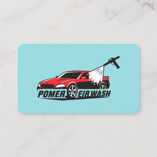 🚨 Aangepaste Logo Auto Detailer Visitekaartje (Voorkant)