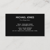 Aangepaste Logo Auto Wassen Auto | Reiniging van a Visitekaartje (Achterkant)