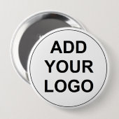 Aangepaste Logo-badge Ronde Button 4,0 Cm (Voorkant /achterkant)