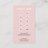 Aangepaste Logo Bakkerij Professioneel Bedrijf Klantenkaartje (Achterkant)