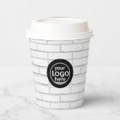 Aangepaste Logo bakstenen Wall Paper Cup 8 oz Papieren Bekers (Links)