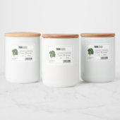 Aangepaste Logo & Barcode Kale Microgreens Voedselcontainer Etiket (Flessen)