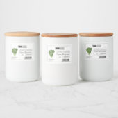Aangepaste Logo & Barcode Sla Microgreens Voedselcontainer Etiket (Flessen)