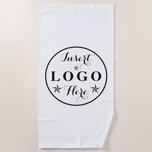 Aangepaste Logo Beach Handdoek voor Branding of Ev (Voorkant)