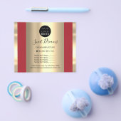 Aangepaste Logo Beauty Salon Makeup-prijslijst roo Flyer (Enkel)