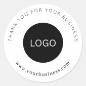 Aangepaste Logo Bedank uw zakelijke sieraden label (Voorkant)