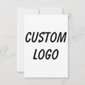 Aangepaste Logo Bedankkaart (Achterkant)