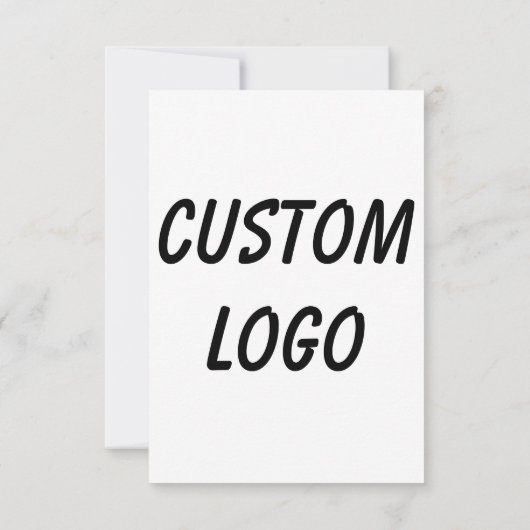 Aangepaste Logo Bedankkaart (Achterkant)