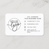 Aangepaste logo Bedankt Retro Bold Typografie Visitekaartje (Achterkant)