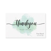 Aangepaste logo bedankt voor je aankoop