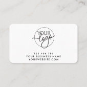 Aangepaste Logo Bedankt voor uw steun Retro Visitekaartje (Achterkant)