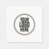 Aangepaste Logo Bedrijf Bedrijfsevenement Party Servet (Voorkant)